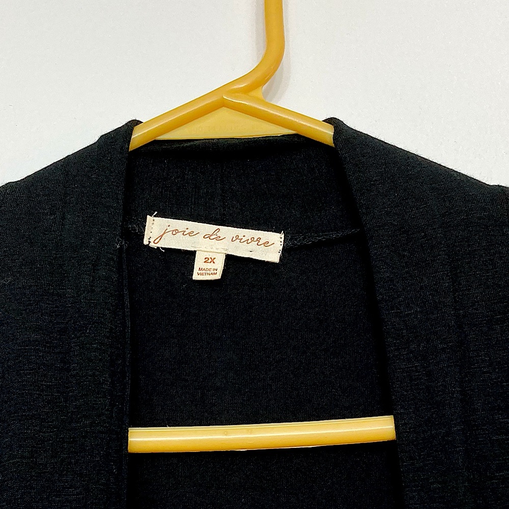 Oversized long black Cardigan